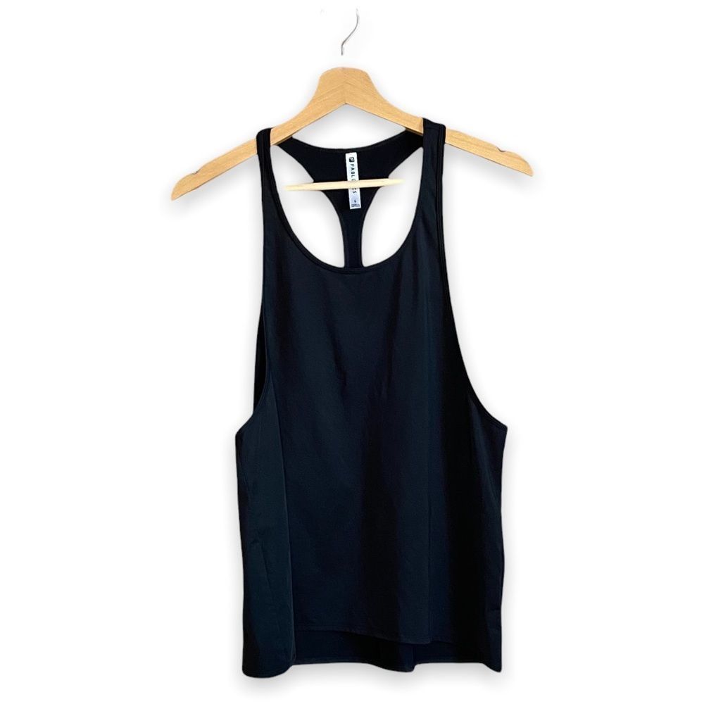 Fabletics Black Racerback Tank Top Sz S